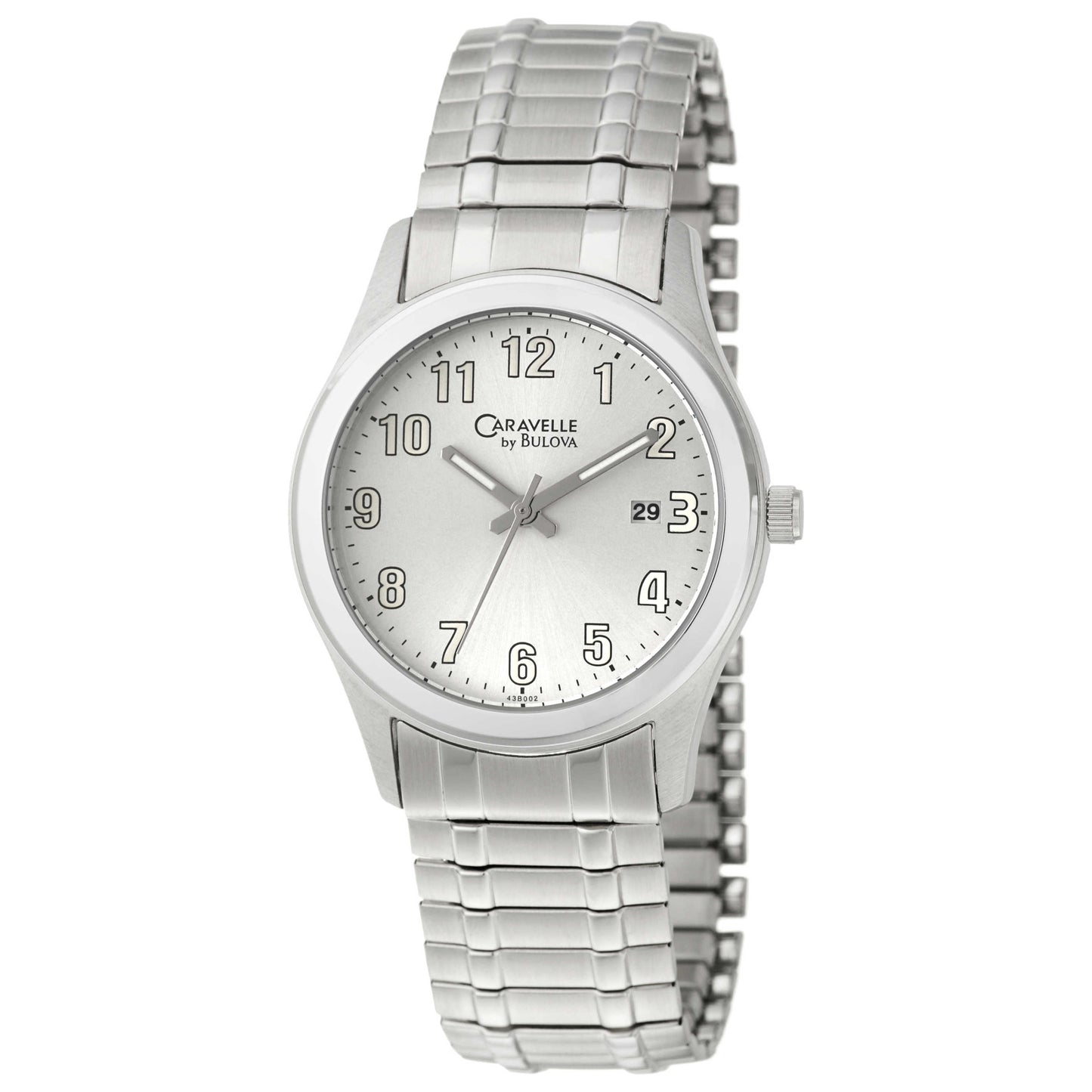 Front view of Caravelle Bracelet Men's Quartz Watch 43B002