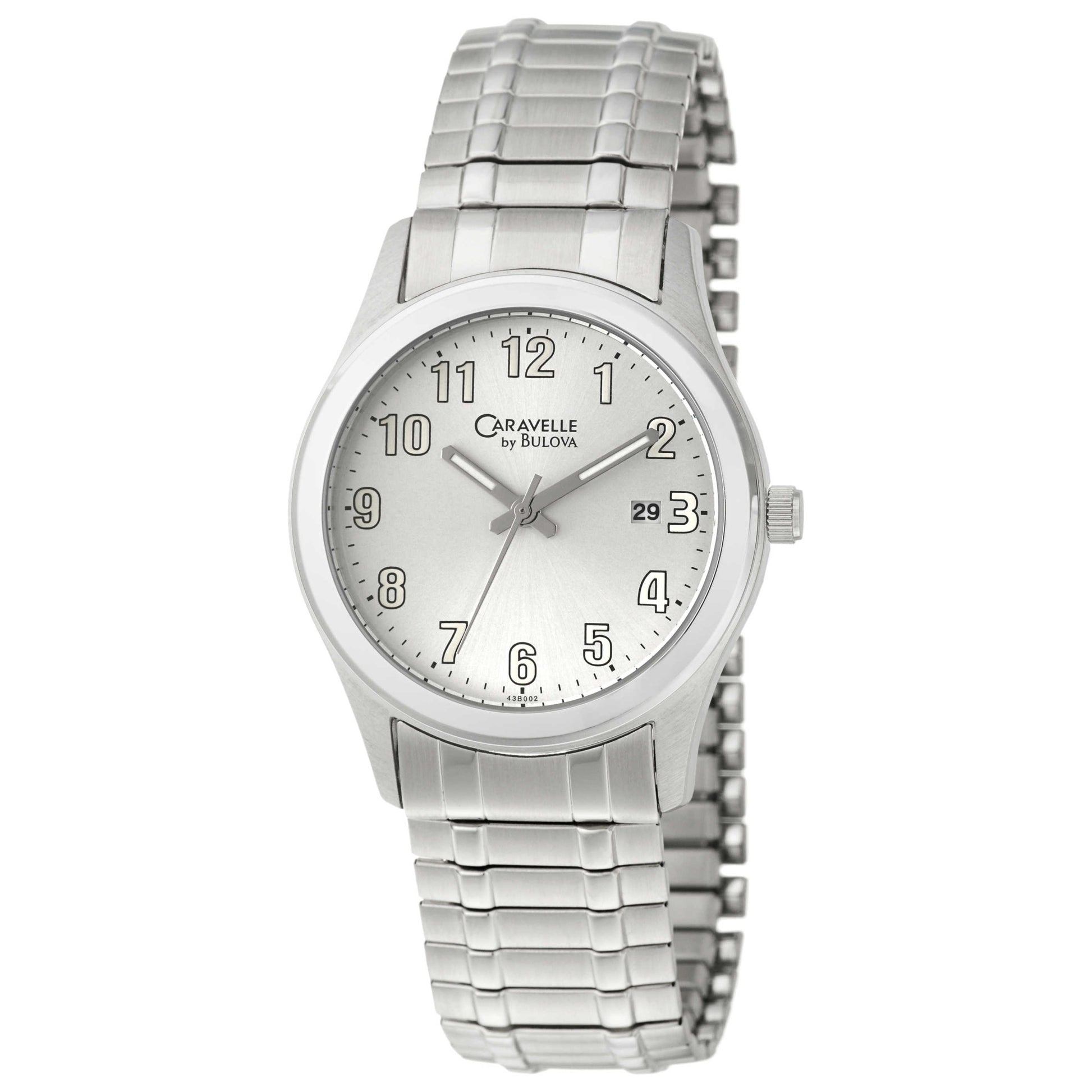 Front view of Caravelle Bracelet Men's Quartz Watch 43B002