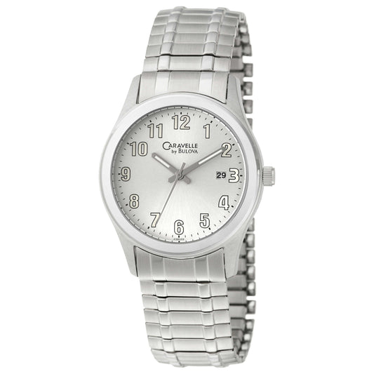 Front view of Caravelle Bracelet Men's Quartz Watch 43B002