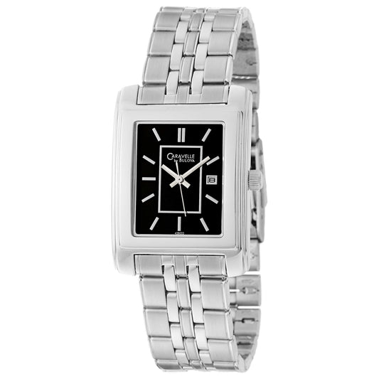 Front view of Caravelle Bracelet Men's Quartz Watch 43B003