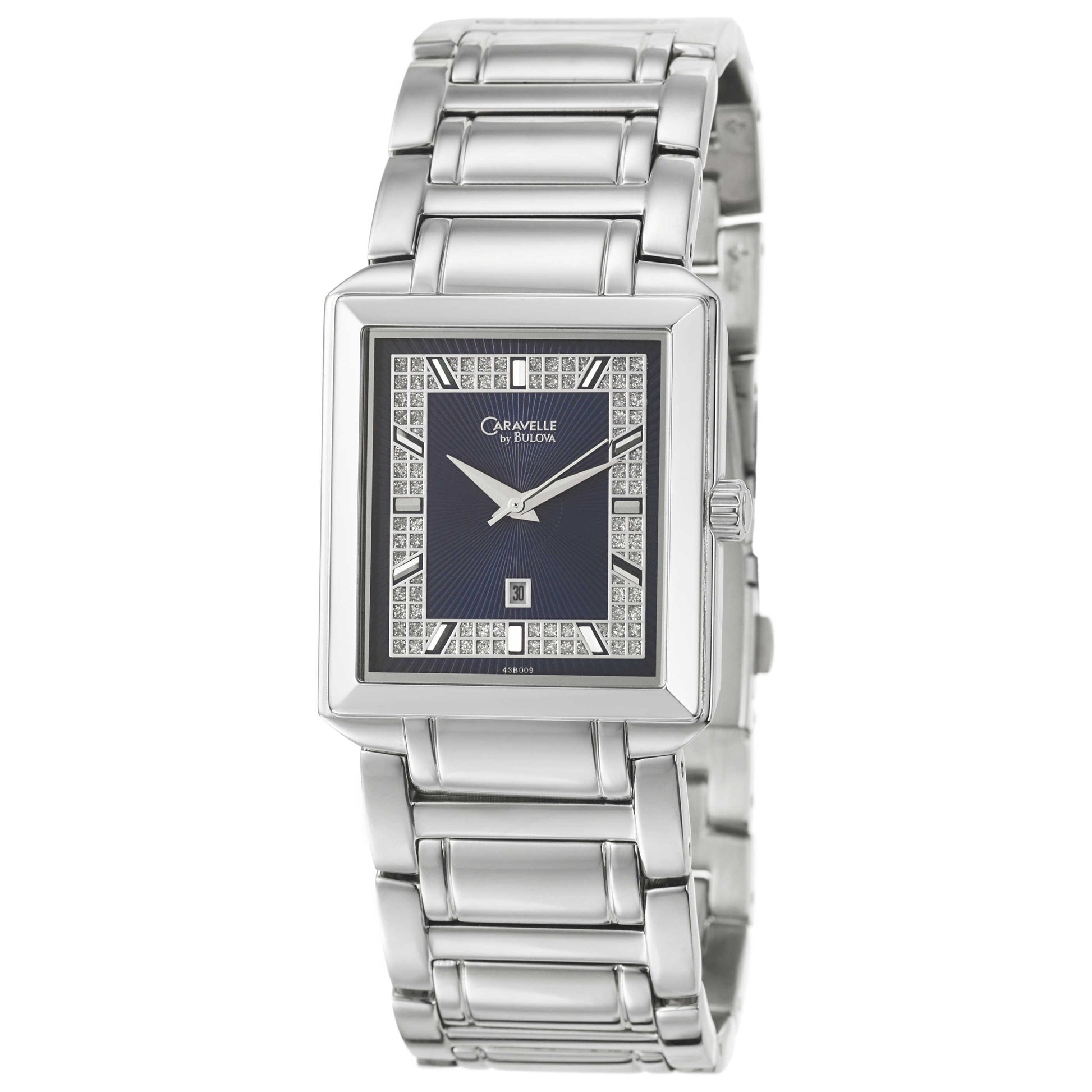 Front view of Caravelle Bracelet Men's Quartz Watch 43B009