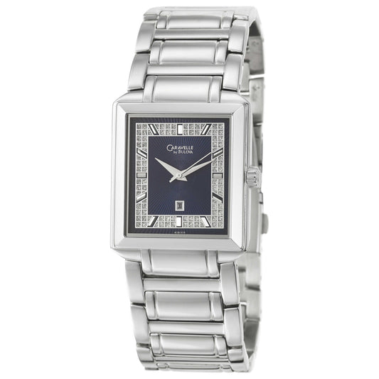 Front view of Caravelle Bracelet Men's Quartz Watch 43B009