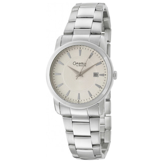 Front view of Caravelle Bracelet Men's Quartz Watch 43B111