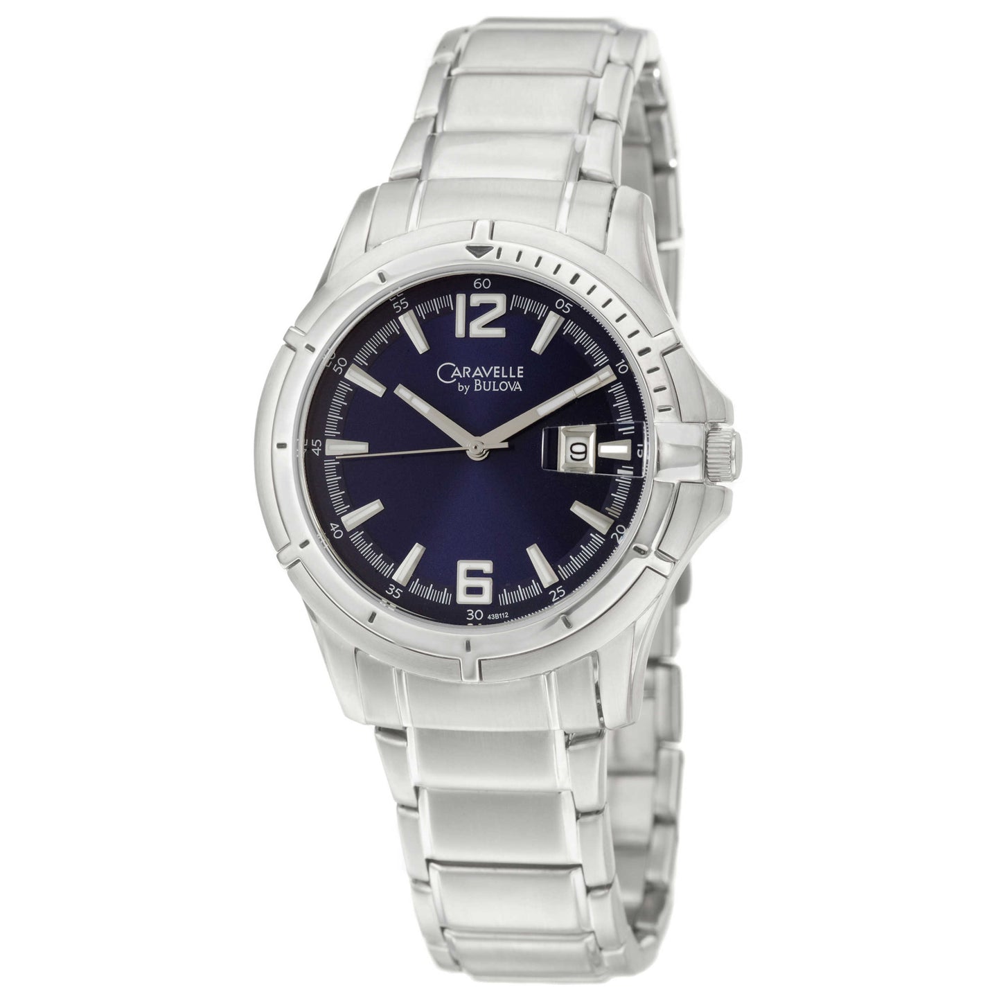 Front view of Caravelle Bracelet Men's Quartz Watch 43B112