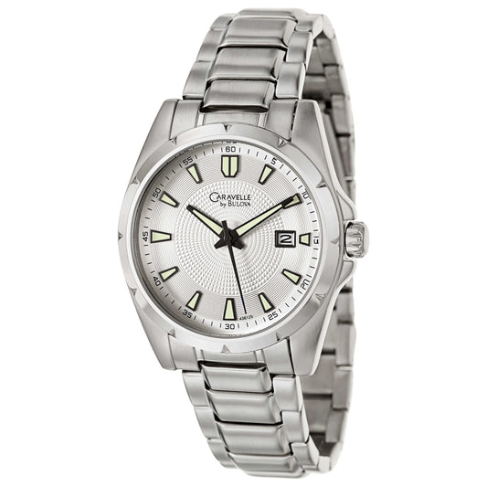 Front view of Caravelle Sport Men's Japanese Quartz (Battery-Powered) Watch 43B125