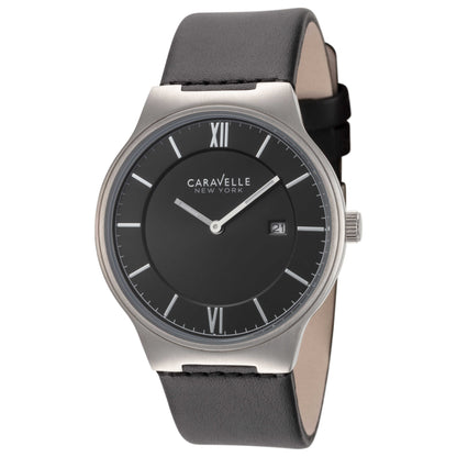 Front view of Caravelle by Bulova New York Men's Quartz Watch 43B148