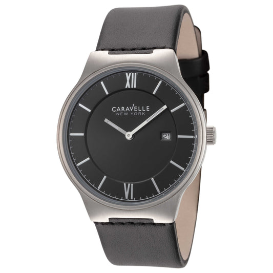 Front view of Caravelle by Bulova New York Men's Quartz Watch 43B148