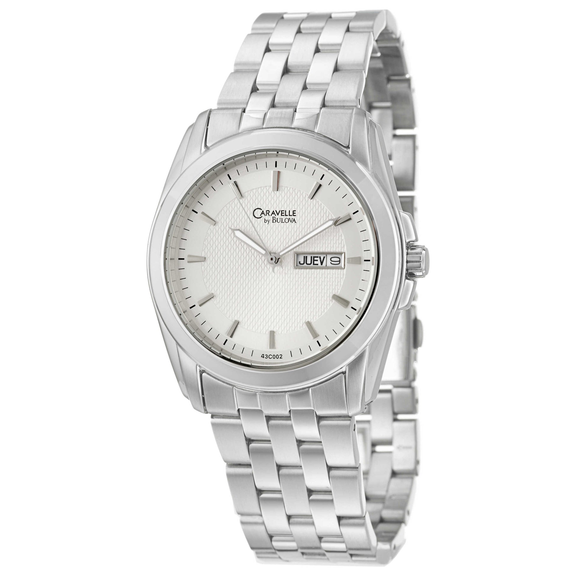 Front view of Caravelle Bracelet Men's Quartz Watch 43C002