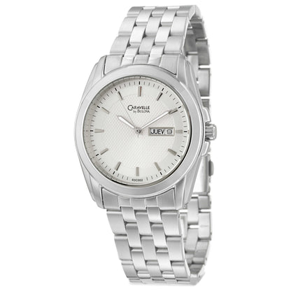 Front view of Caravelle Bracelet Men's Quartz Watch 43C002