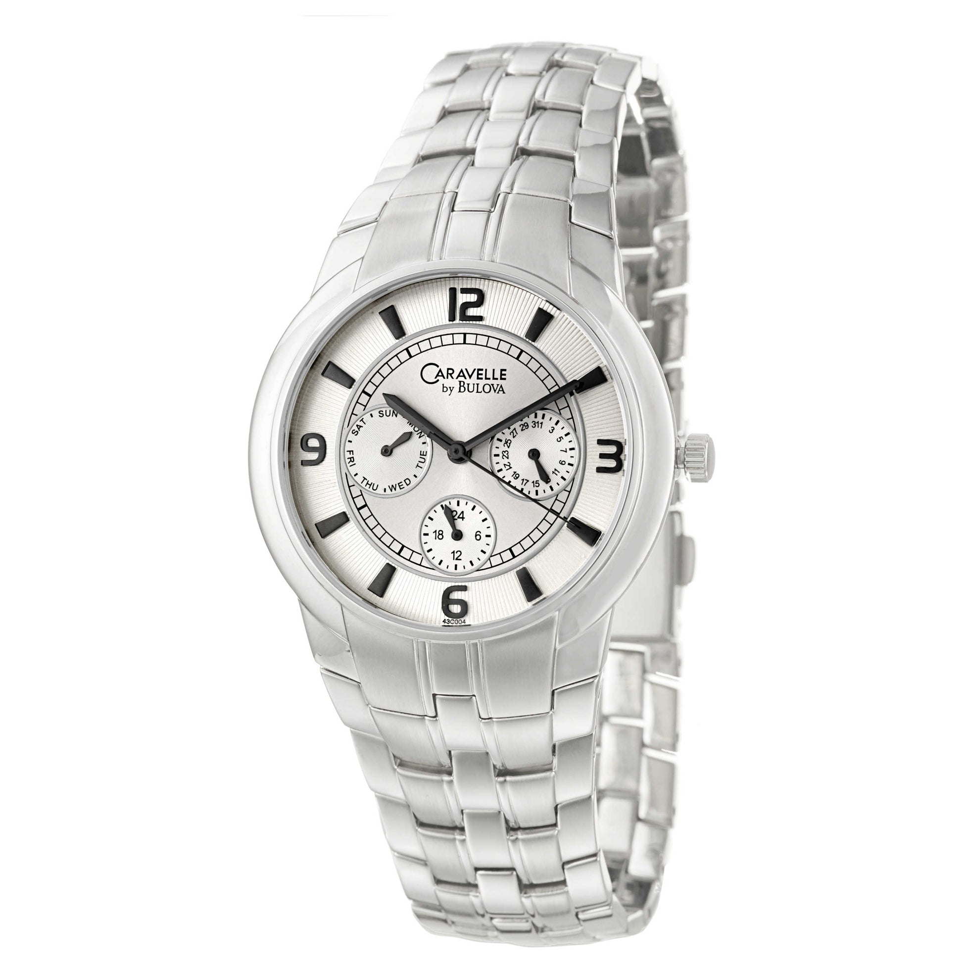 Front view of Caravelle Bracelet Men's Quartz Watch 43C004