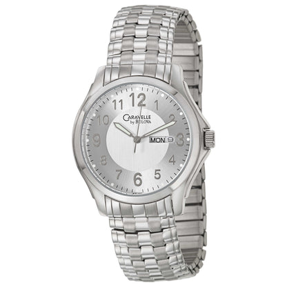Front view of Caravelle Expansion Men's Japanese Quartz (Battery-Powered) Watch 43C107