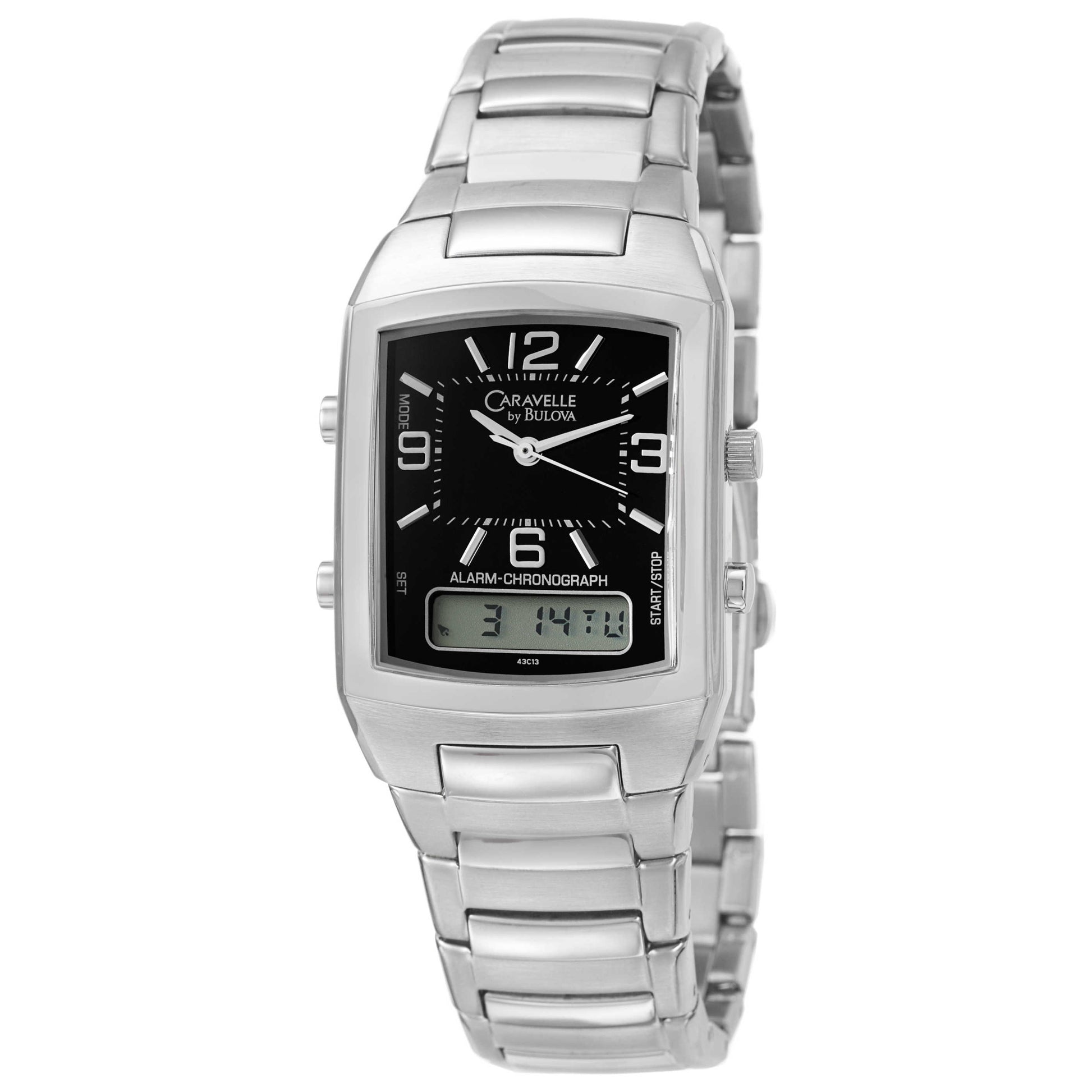 Front view of Caravelle Bracelet Men's Quartz Watch 43C13