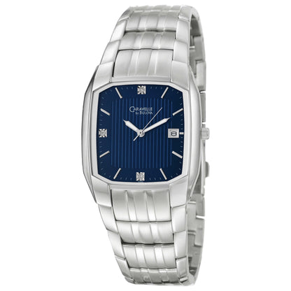Front view of Caravelle Diamond Men's Quartz Watch 43D002