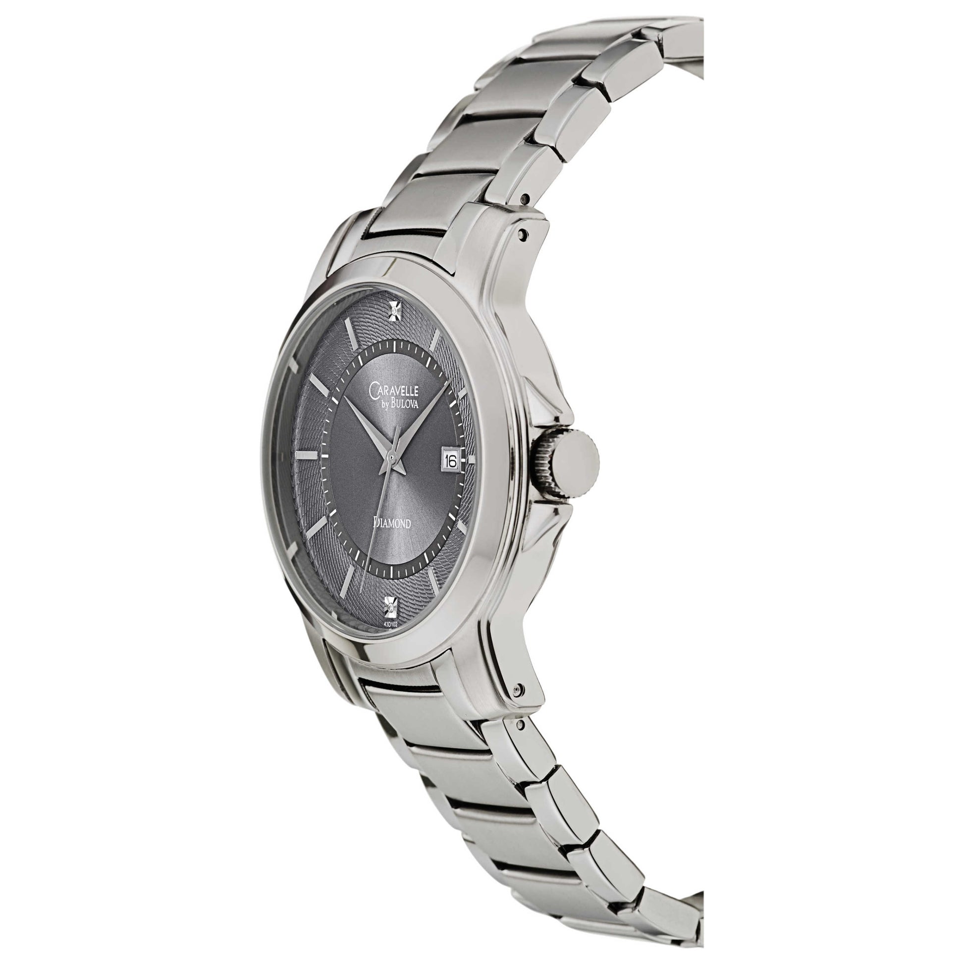 Caravelle Diamond Men's Japanese Quartz (Battery-Powered) Watch 43D102 - Image #4