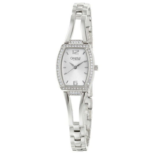 Front view of Caravelle Crystal Women's Quartz Watch 43L102