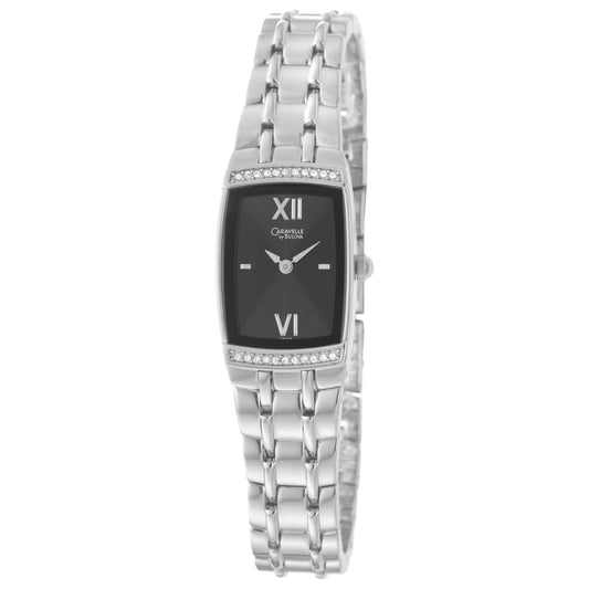 Front view of Caravelle Crystal Women's Quartz Watch 43L109