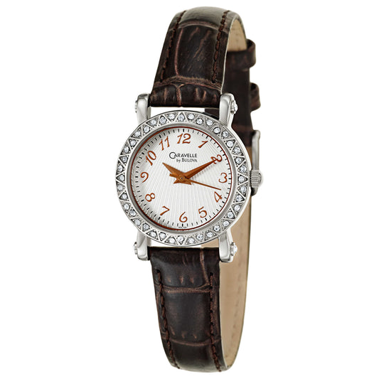 Front view of Caravelle Crystal Women's Japanese Quartz (Battery-Powered) Watch 43L126