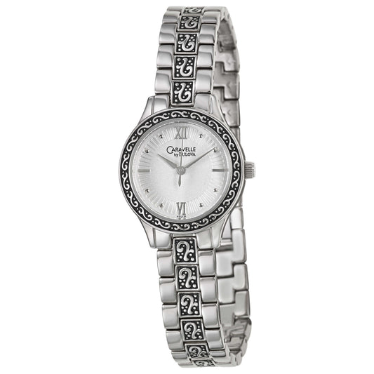 Front view of Caravelle Bracelet Women's Japanese Quartz (Battery-Powered) Watch 43L131