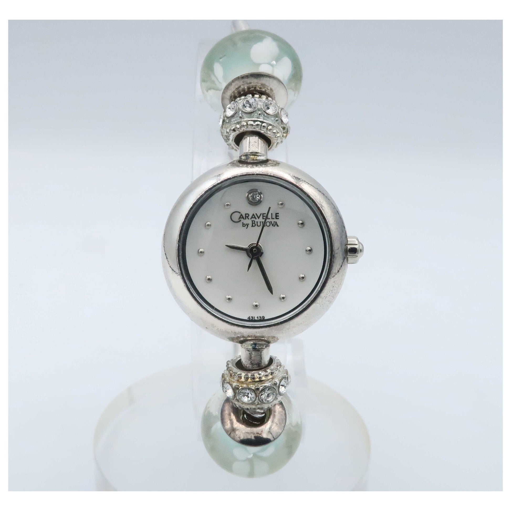 Front view of Caravelle Crystal Women's Japanese Quartz (Battery-Powered) Watch 43L139-PO