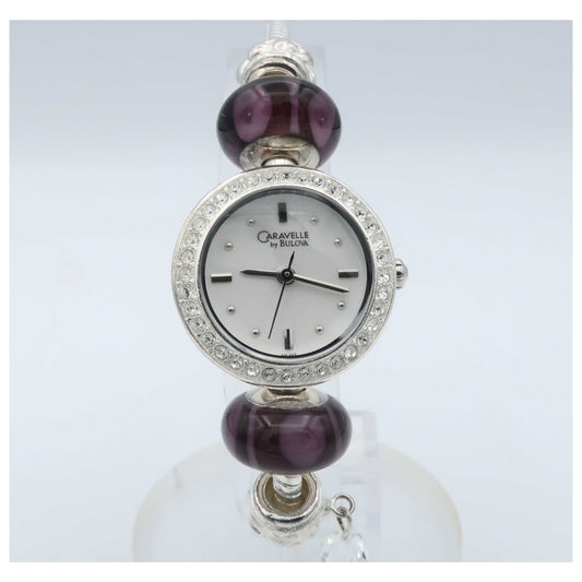 Front view of Caravelle Crystal Women's Japanese Quartz (Battery-Powered) Watch 43L147-PO