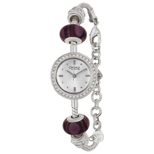 Front view of Caravelle Crystal Women's Japanese Quartz (Battery-Powered) Watch 43L147