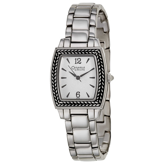 Front view of Caravelle Bracelet Women's Japanese Quartz (Battery-Powered) Watch 43L150