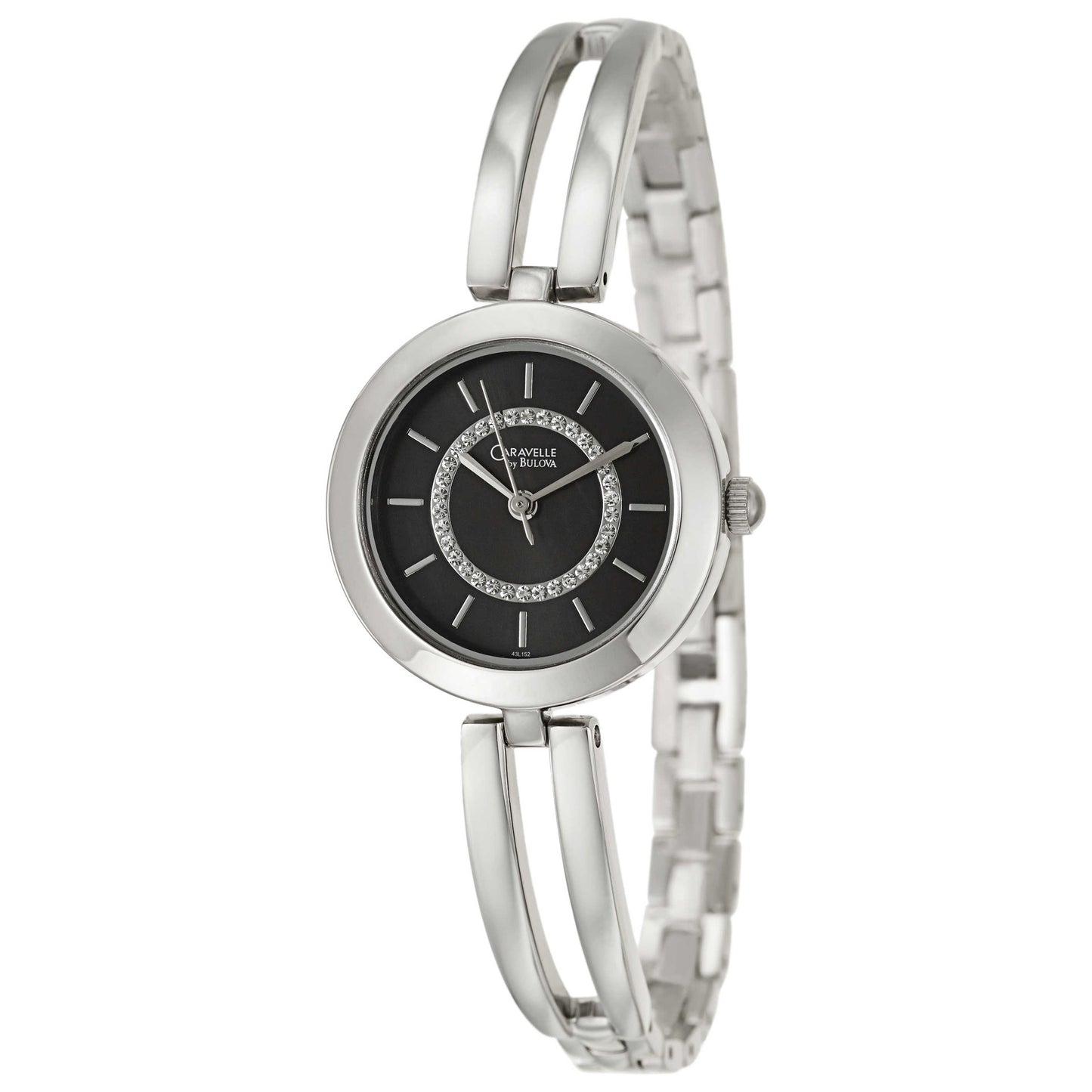 Front view of Caravelle Crystal Women's Japanese Quartz (Battery-Powered) Watch 43L152