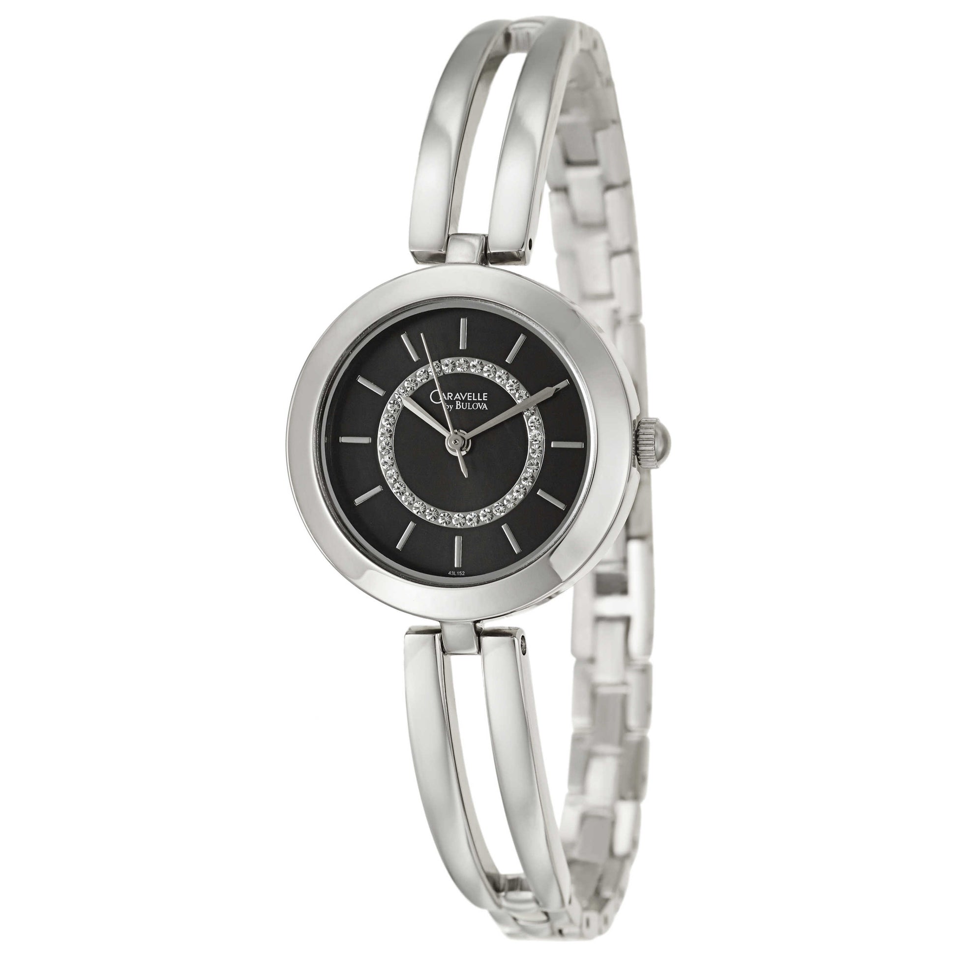 Front view of Caravelle Crystal Women's Japanese Quartz (Battery-Powered) Watch 43L152