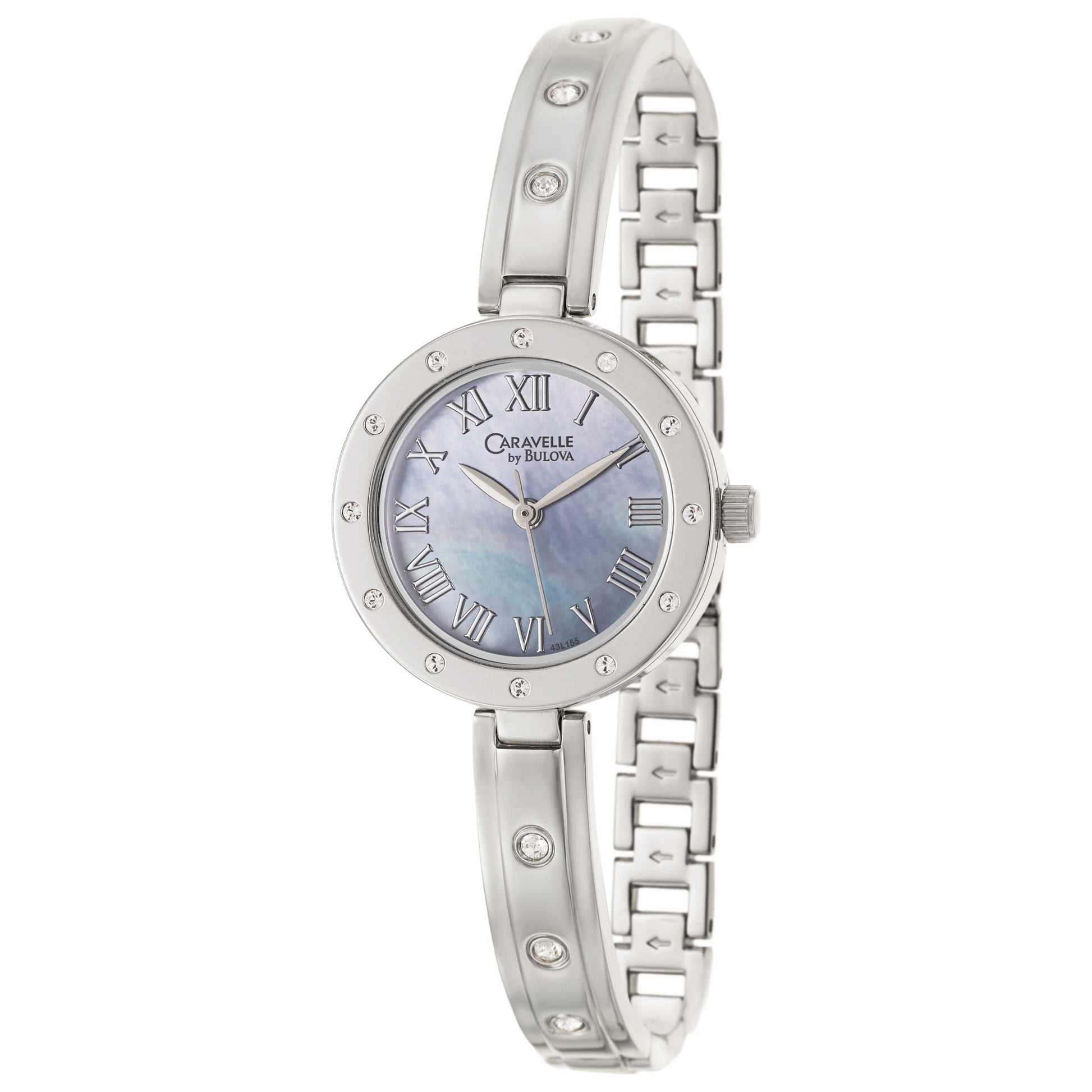 Front view of Caravelle Crystal Women's Japanese Quartz (Battery-Powered) Watch 43L155