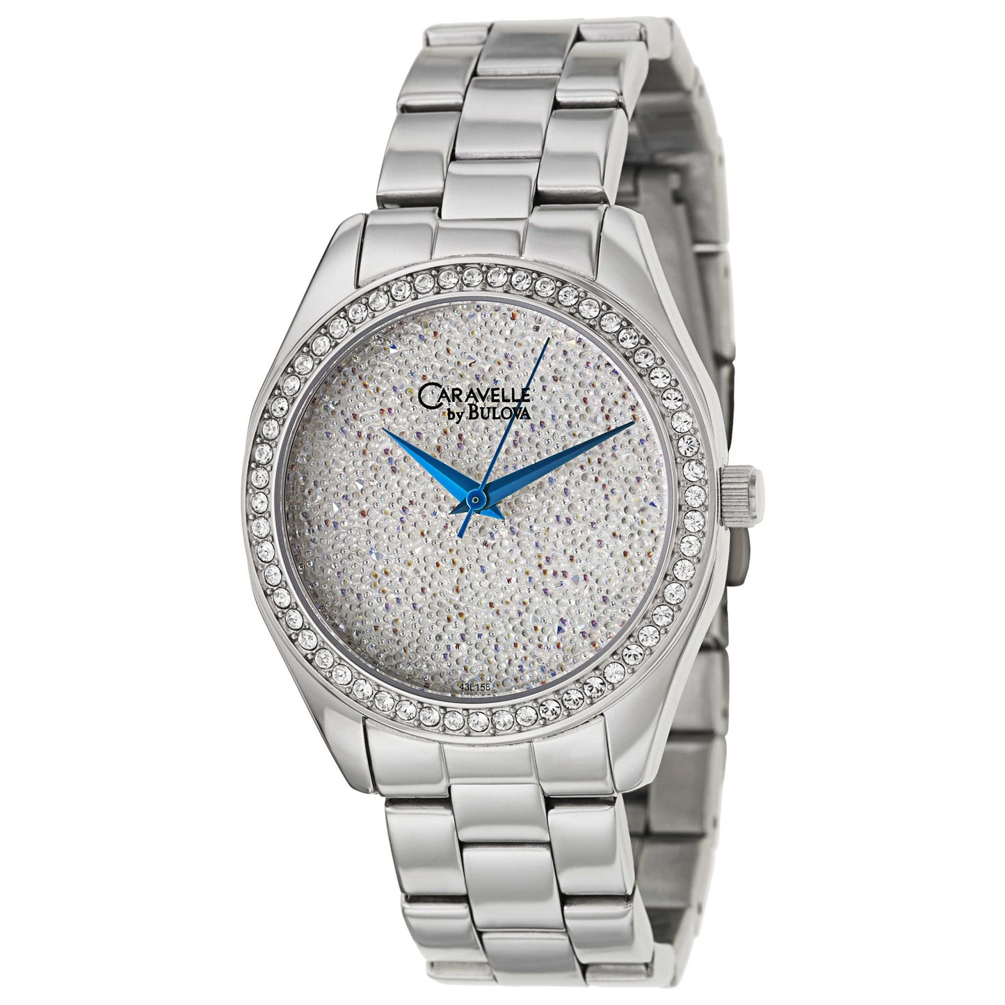 Front view of Caravelle Crystal Women's Japanese Quartz (Battery-Powered) Watch 43L158