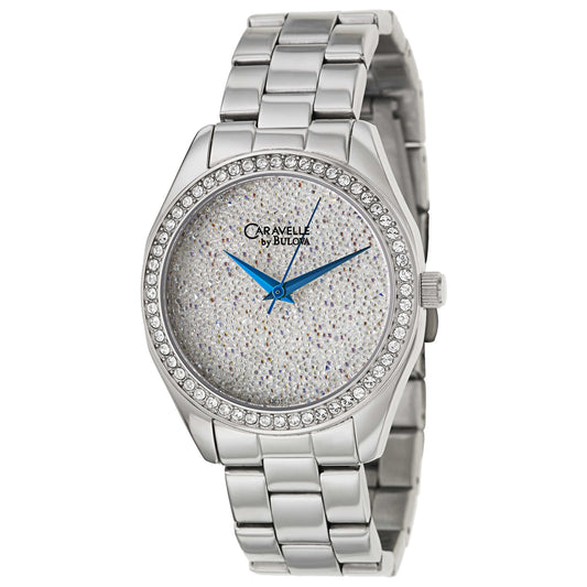 Front view of Caravelle Crystal Women's Japanese Quartz (Battery-Powered) Watch 43L158