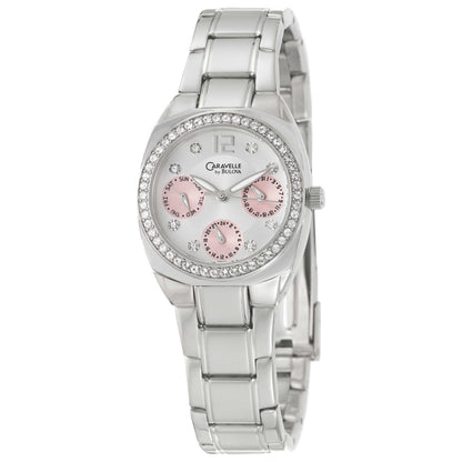 Front view of Caravelle Crystal Women's Quartz Watch 43N03
