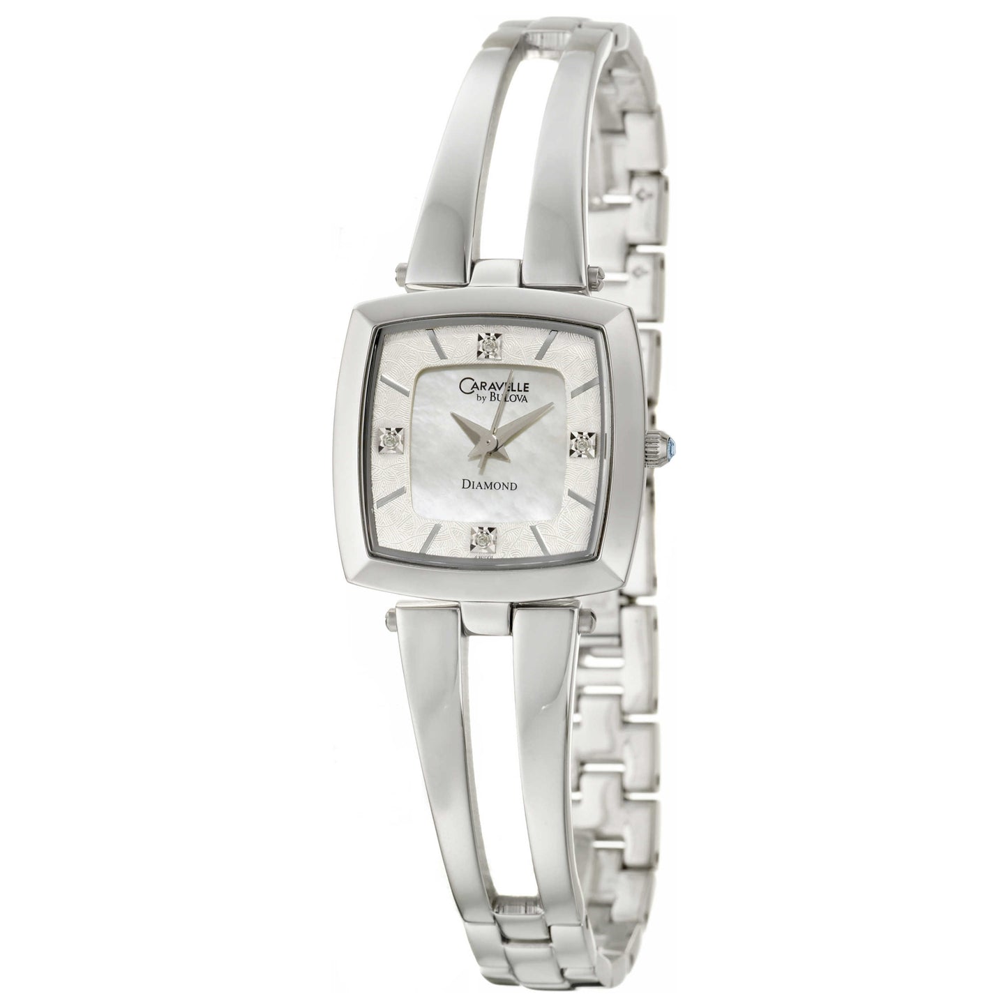 Front view of Caravelle Diamond Women's Quartz Watch 43P001
