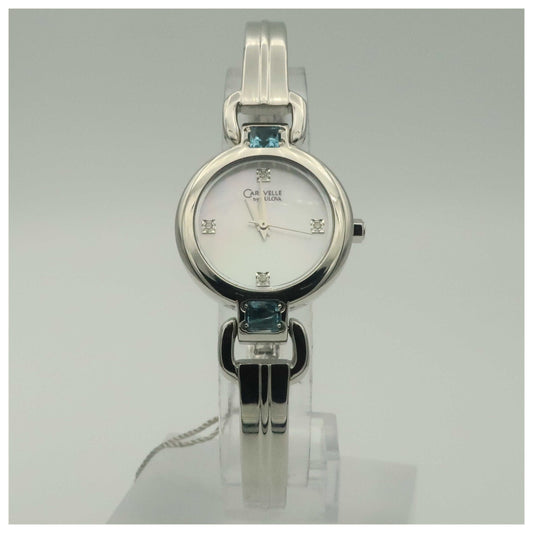 Front view of Caravelle Diamond Women's Quartz Watch 43P007-SD