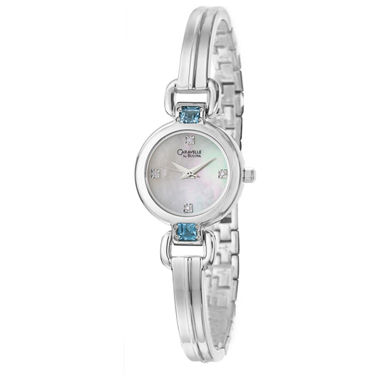Front view of Caravelle Diamond Women's Quartz Watch 43P007