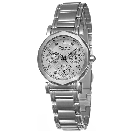 Front view of Caravelle Diamond Women's Watch 43P101