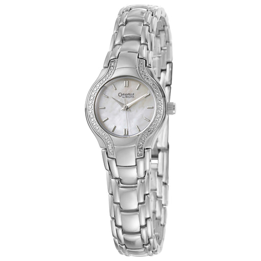 Front view of Caravelle Diamond Women's Quartz Watch 43R000