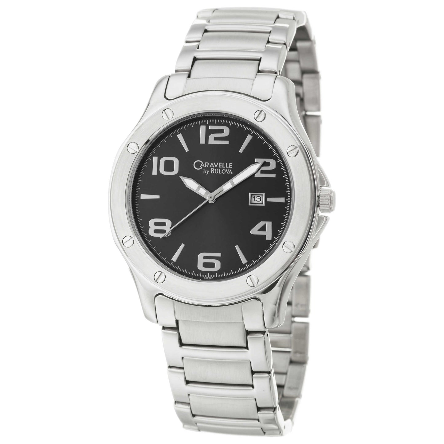 Front view of Caravelle Bracelet Men's Quartz Watch 43X100