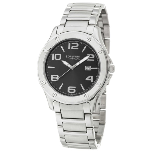 Front view of Caravelle Bracelet Men's Quartz Watch 43X100