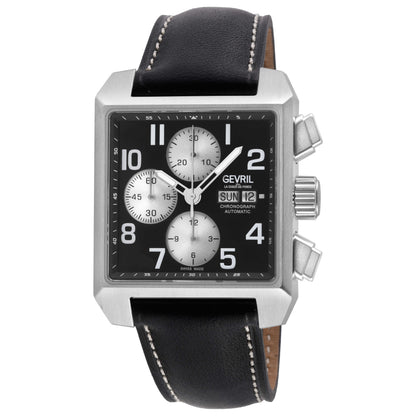 Front view of Gevril Herald Square Men's Automatic Watch 44701