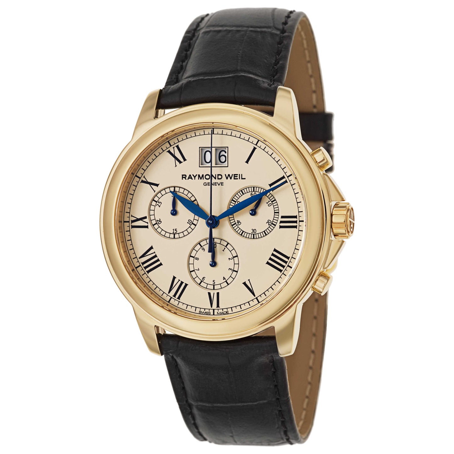 Front view of Raymond Weil Tradition Men's Swiss Quartz (Battery-Powered) Watch 4476-PC-00800