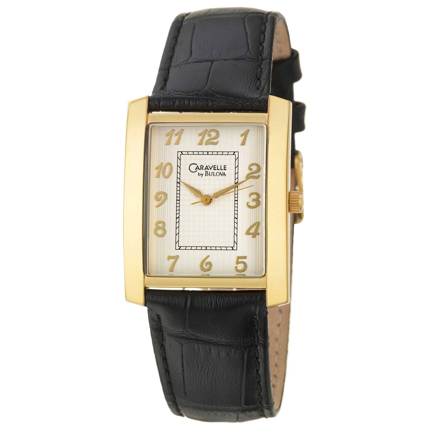 Front view of Caravelle Strap Men's Quartz Watch 44A000