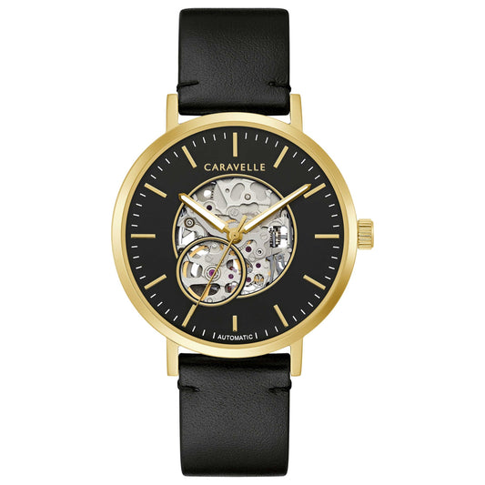Front view of Caravelle by Bulova Classic Men's Automatic Watch 44A121