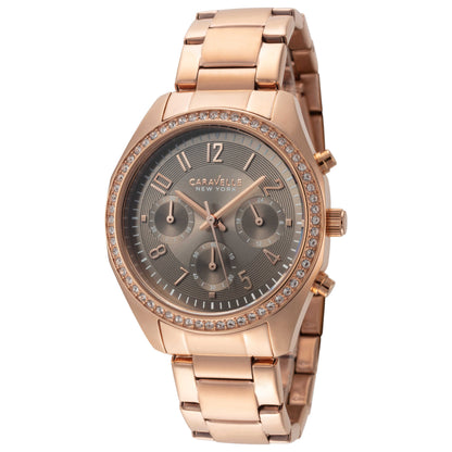 Front view of Caravelle by Bulova New York Women's Quartz Watch 44L195