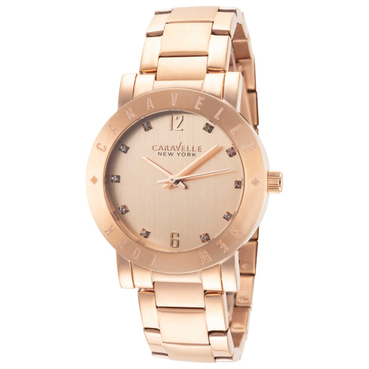 Front view of Caravelle by Bulova New York Women's Quartz Watch 44L201