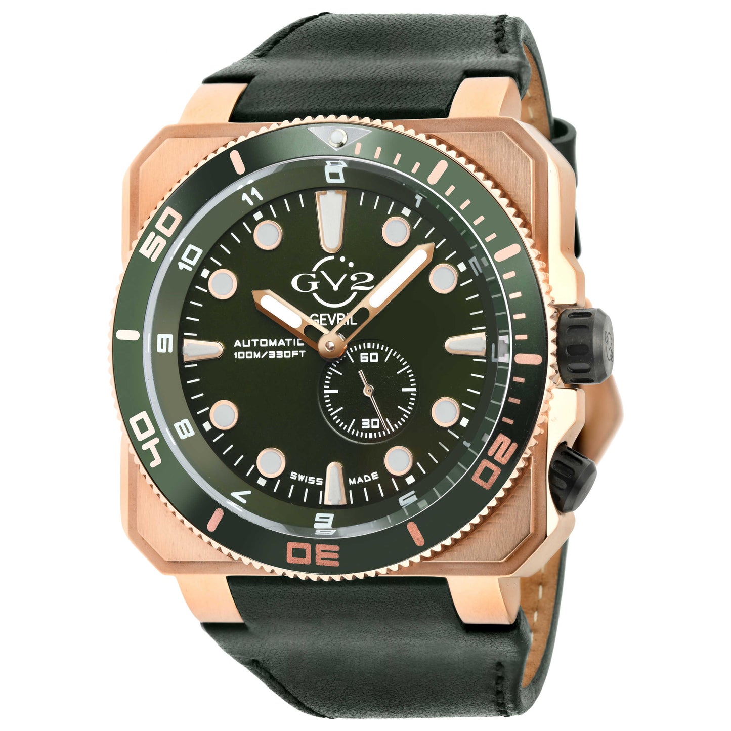 Front view of GV2 by Gevril XO Submarine Men's Automatic Watch 4533