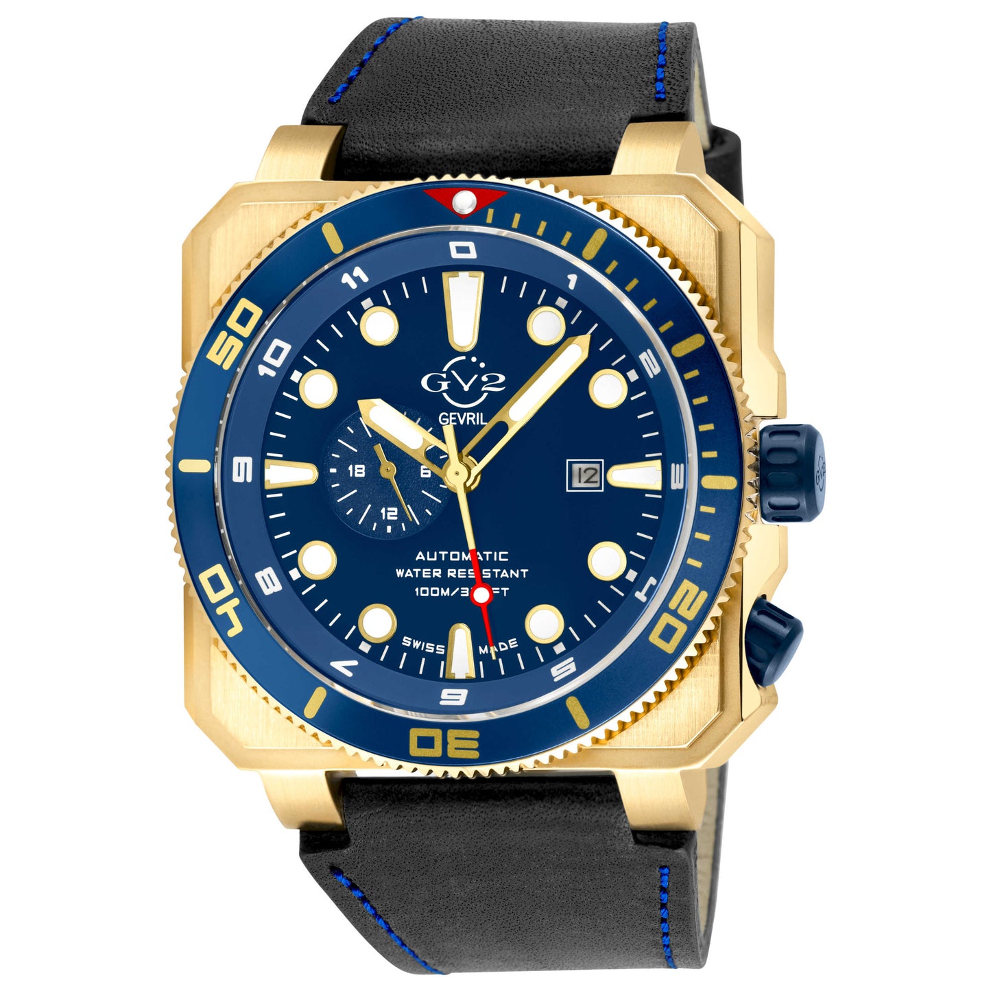 Front view of GV2 by Gevril XO Submarine Men's Automatic Watch 4555