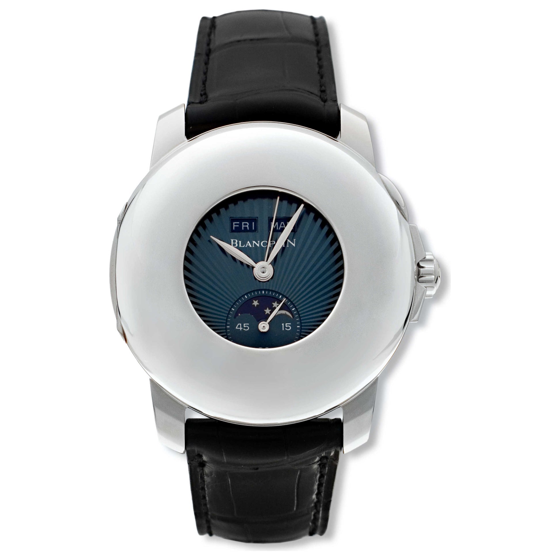 Front view of Blancpain Half Hunter Men's Watch 4563-1530-55B