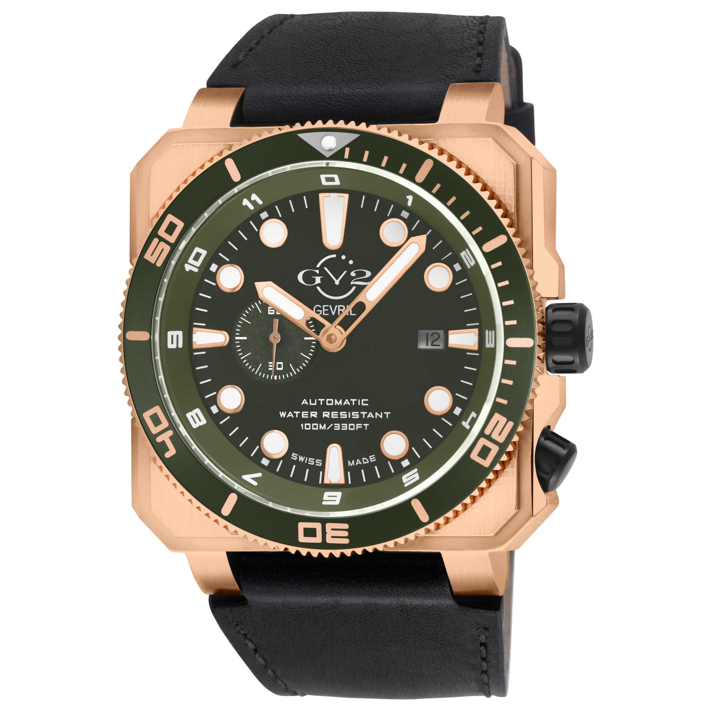 Front view of GV2 by Gevril XO Submarine Men's Automatic Watch 4563