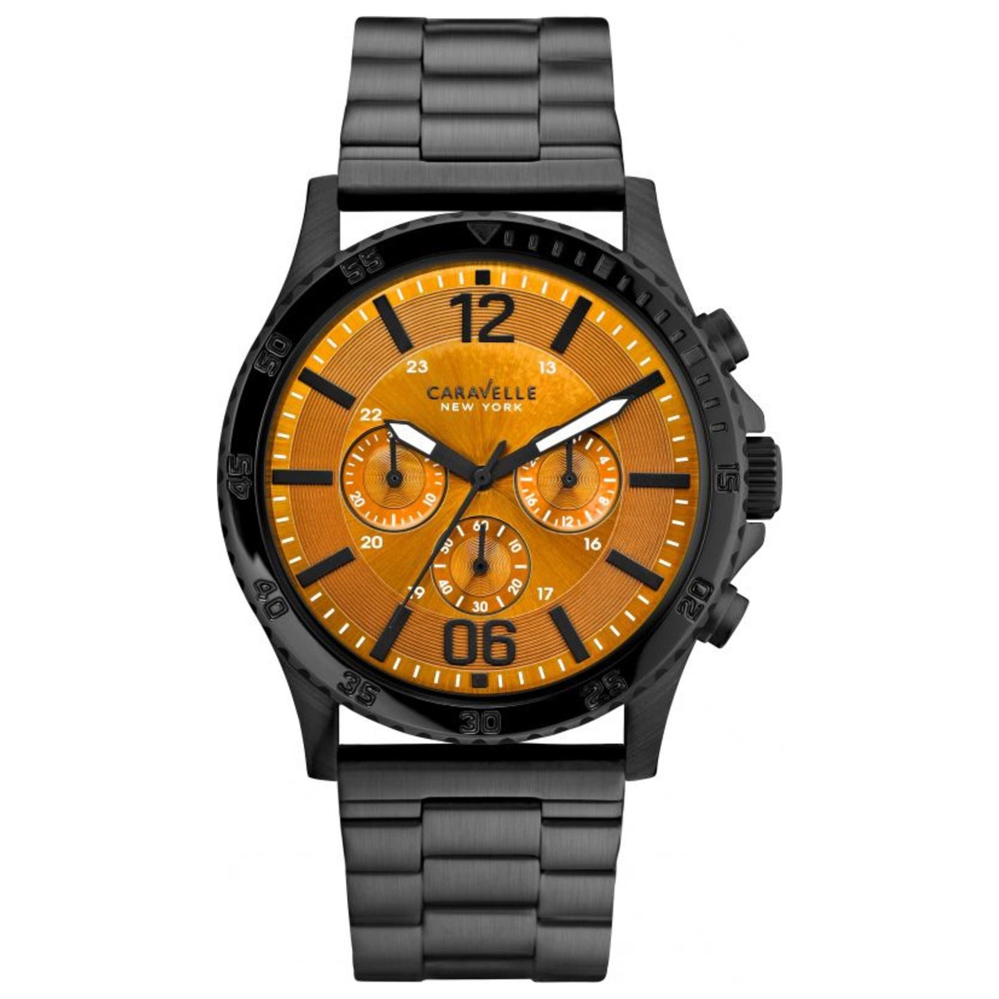 Front view of Caravelle by Bulova New York Men's Quartz Watch 45A108